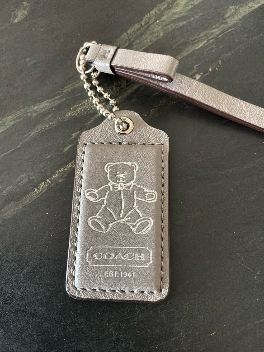 Coach Bear Tag/Charm